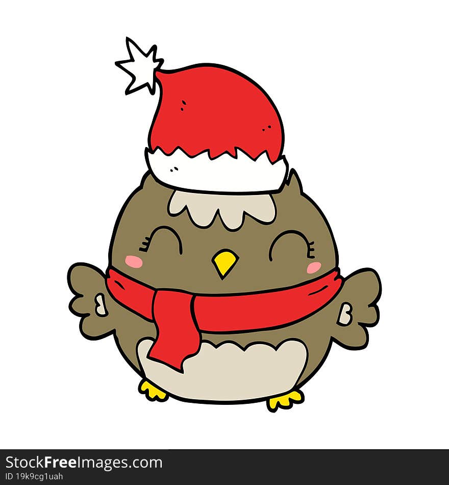 Cute Christmas Owl