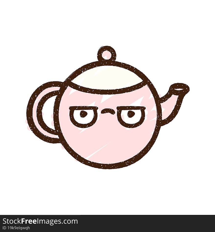 Teapot Chalk Drawing