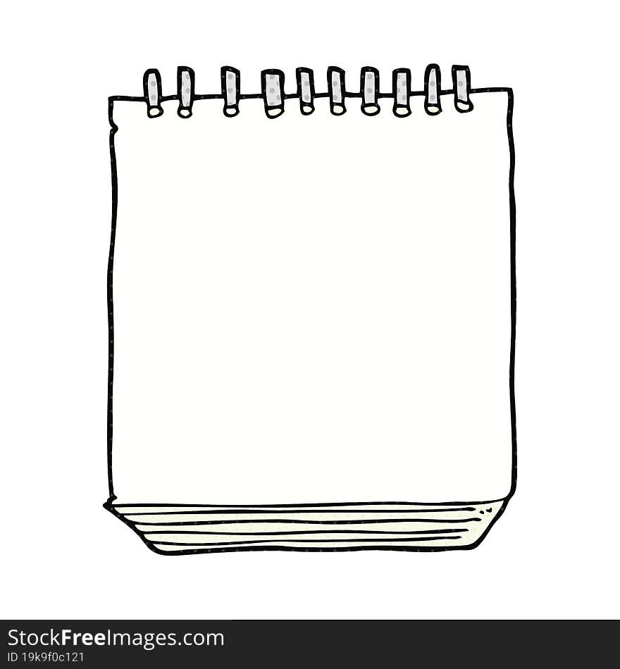 cartoon notepad