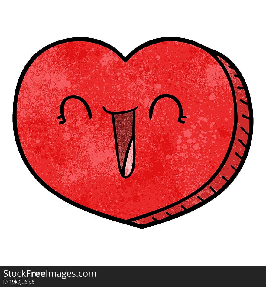 cartoon love heart. cartoon love heart