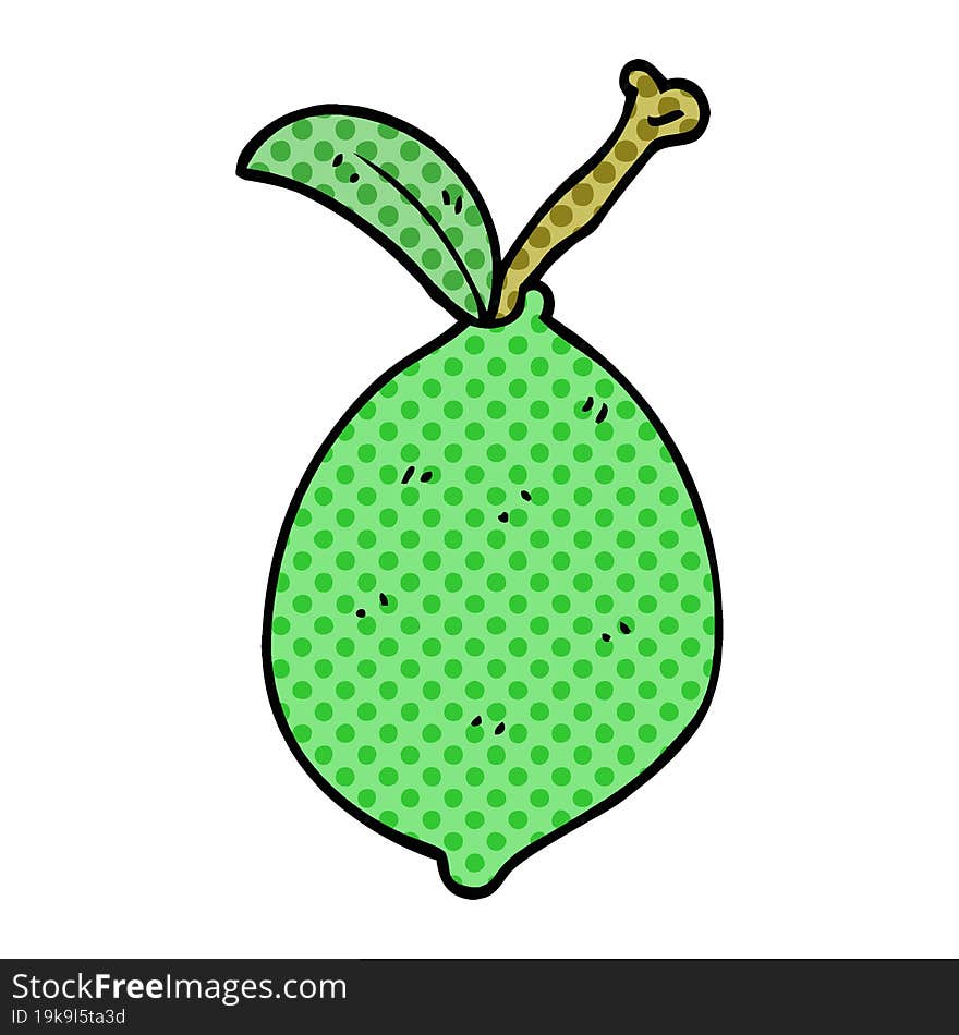 Cartoon Doodle Lime Fruit