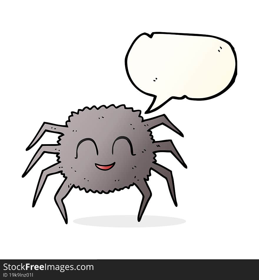 speech bubble cartoon spider