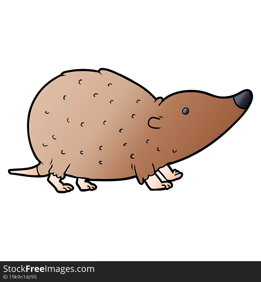 cartoon shrew. cartoon shrew