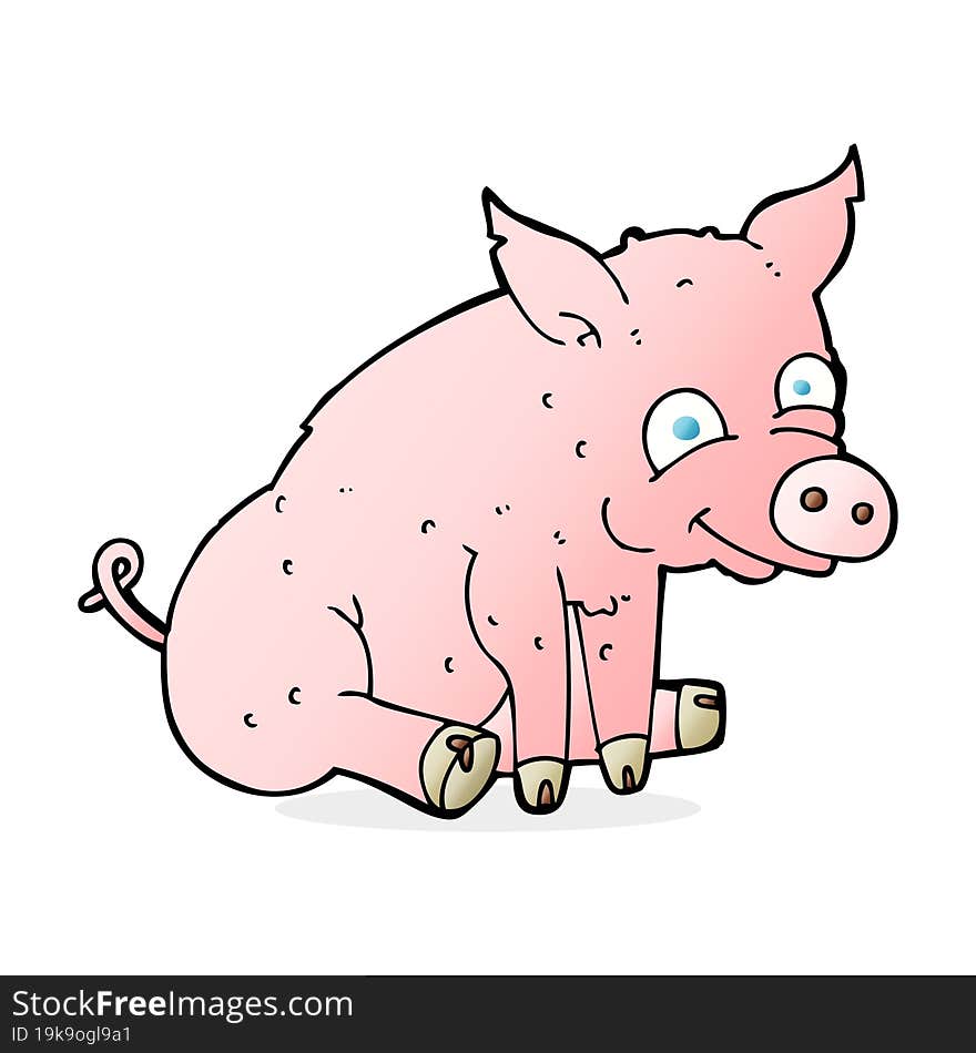 Cartoon Happy Pig