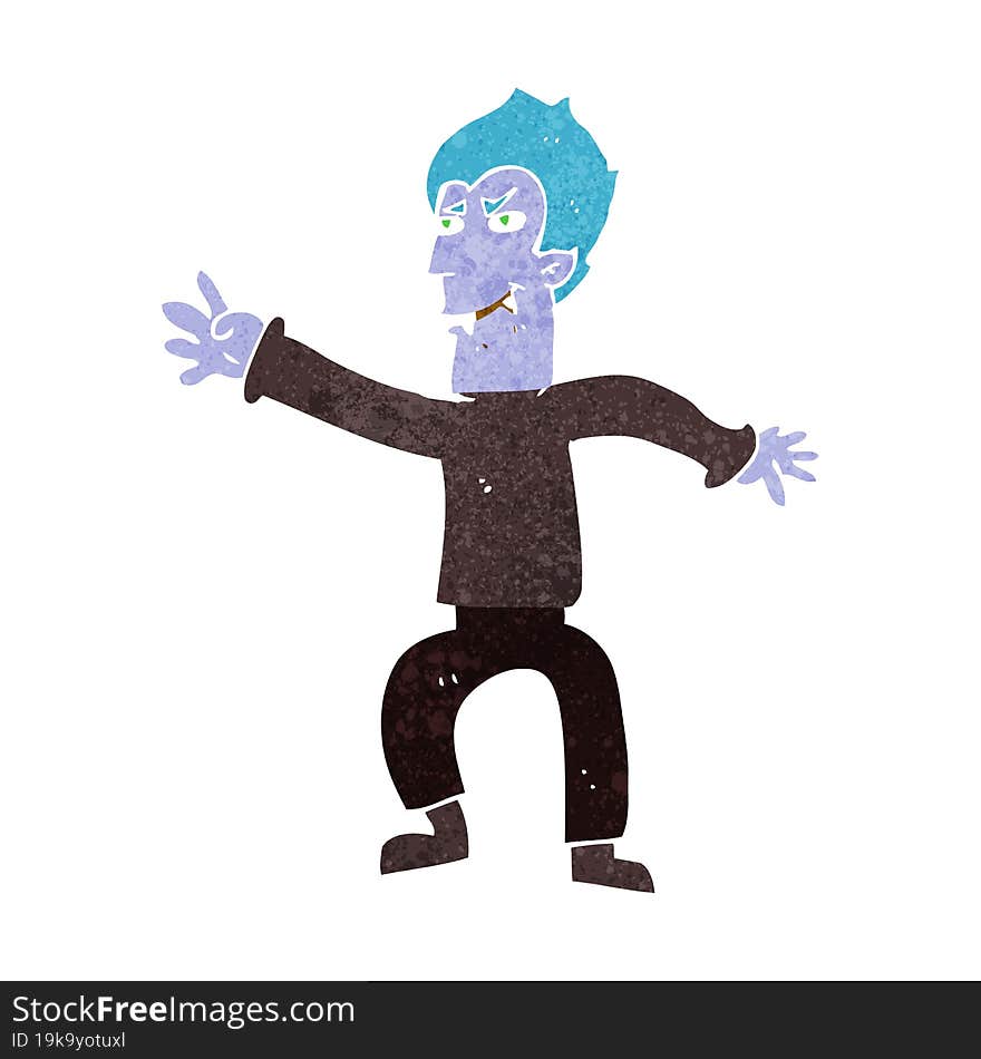 Cartoon Vampire Man