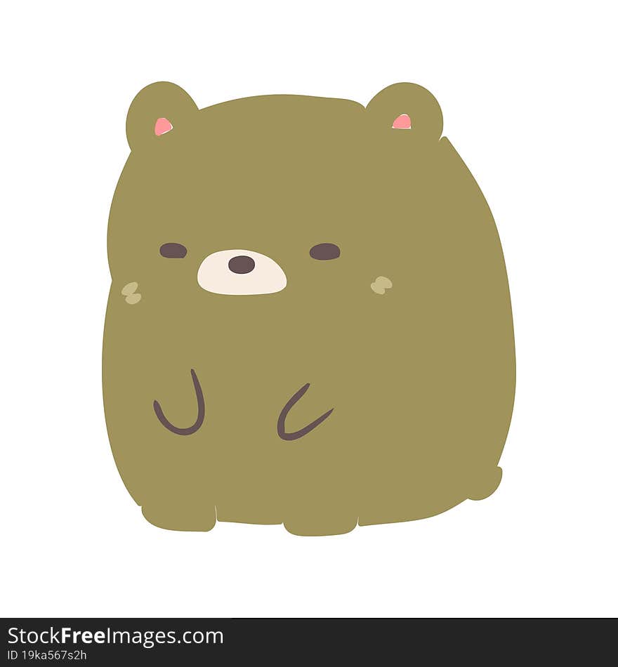 cartoon sad bear