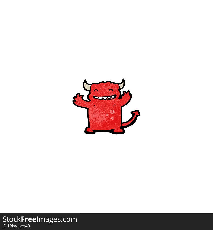 cartoon little devil