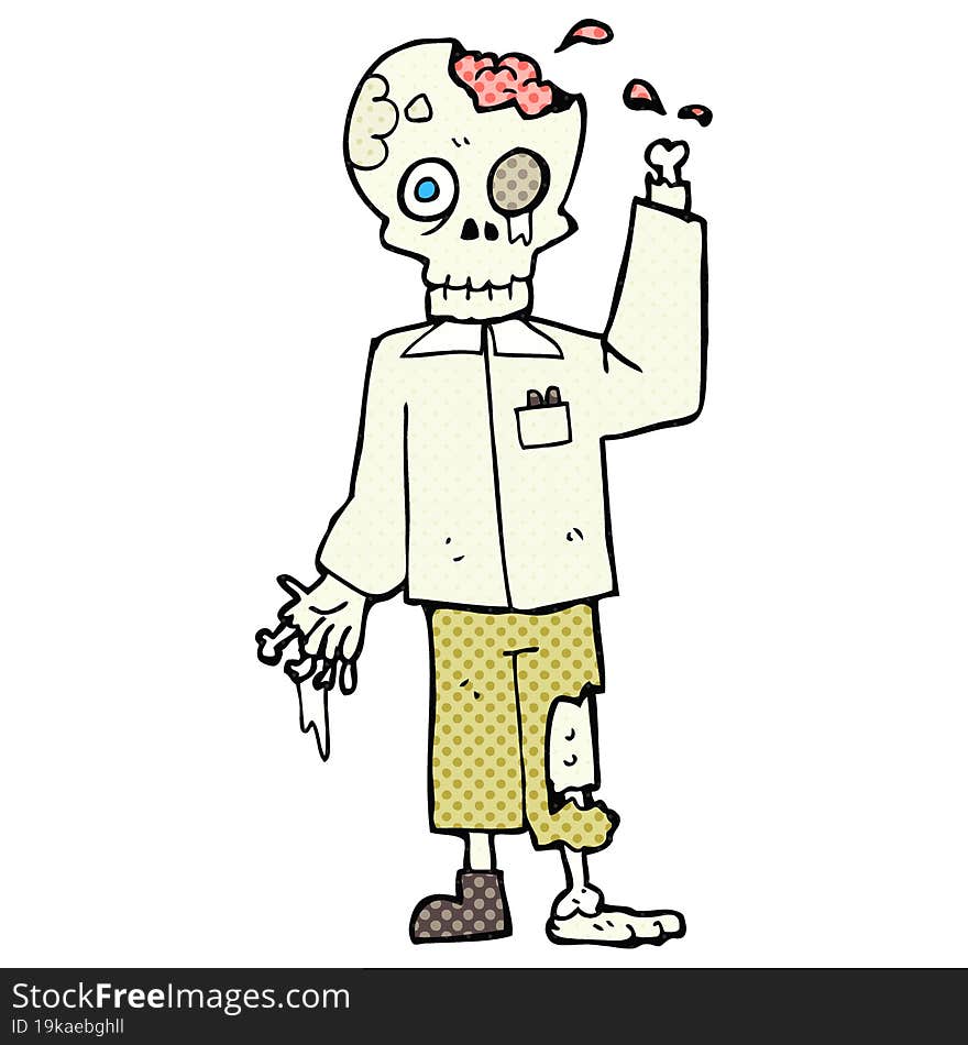 cartoon zombie