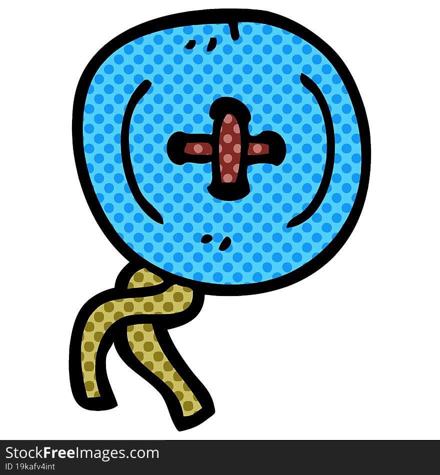 Cartoon Doodle Button