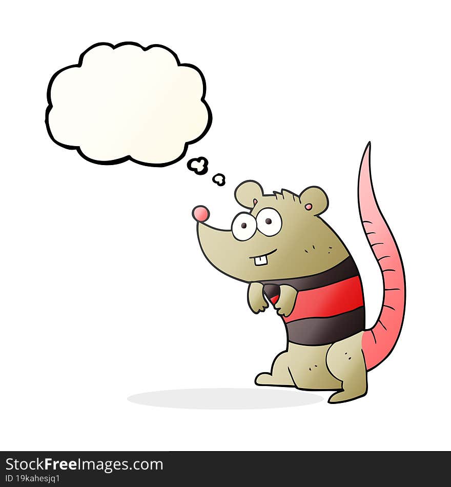 thought bubble cartoon rat