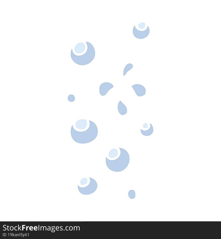 flat color illustration of bubbles. flat color illustration of bubbles