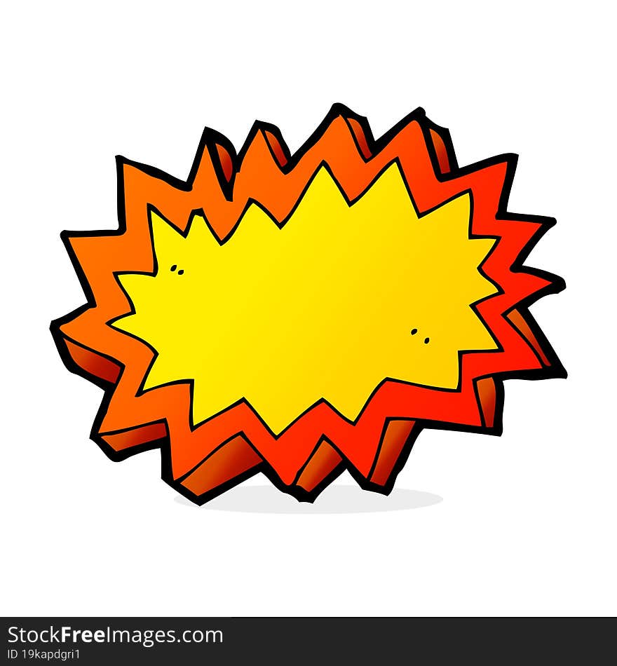 Cartoon Explosion Symbol