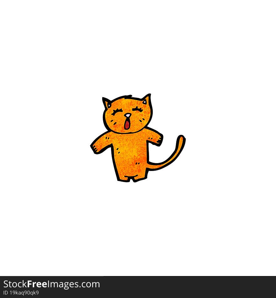 funny cartoon cat