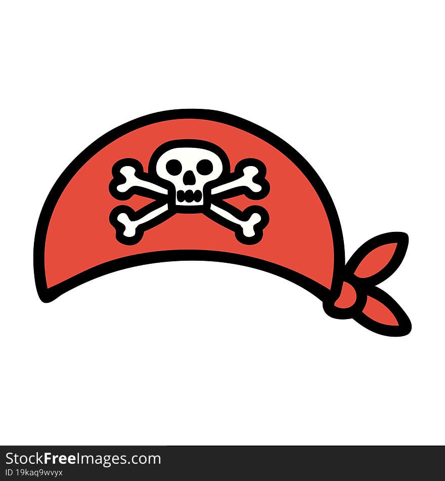 Traditional Tattoo Of A Pirate Head Scarf