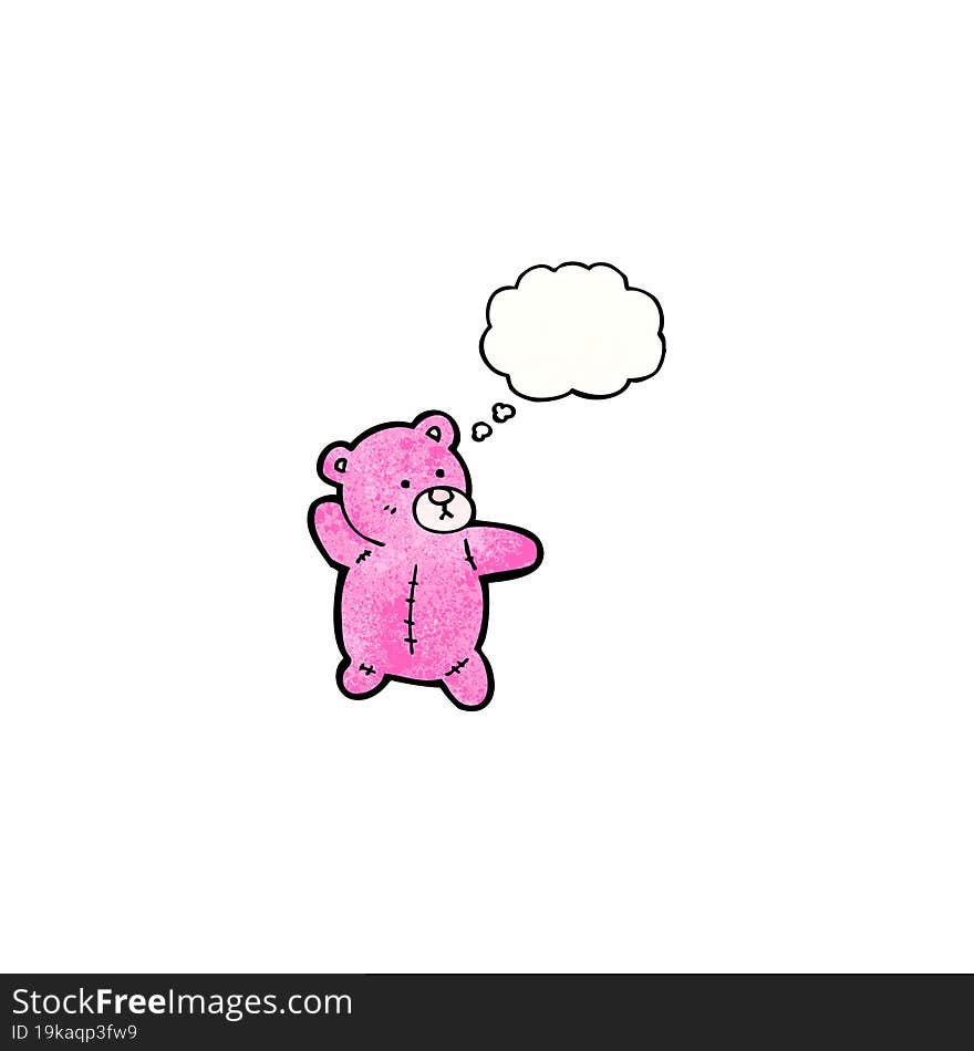 pink teddy bear cartoon