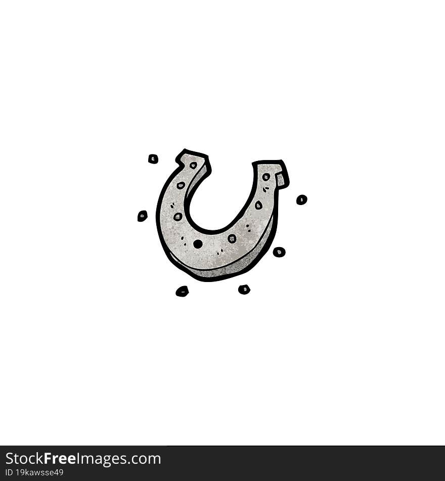 cartoon lucky horseshoe