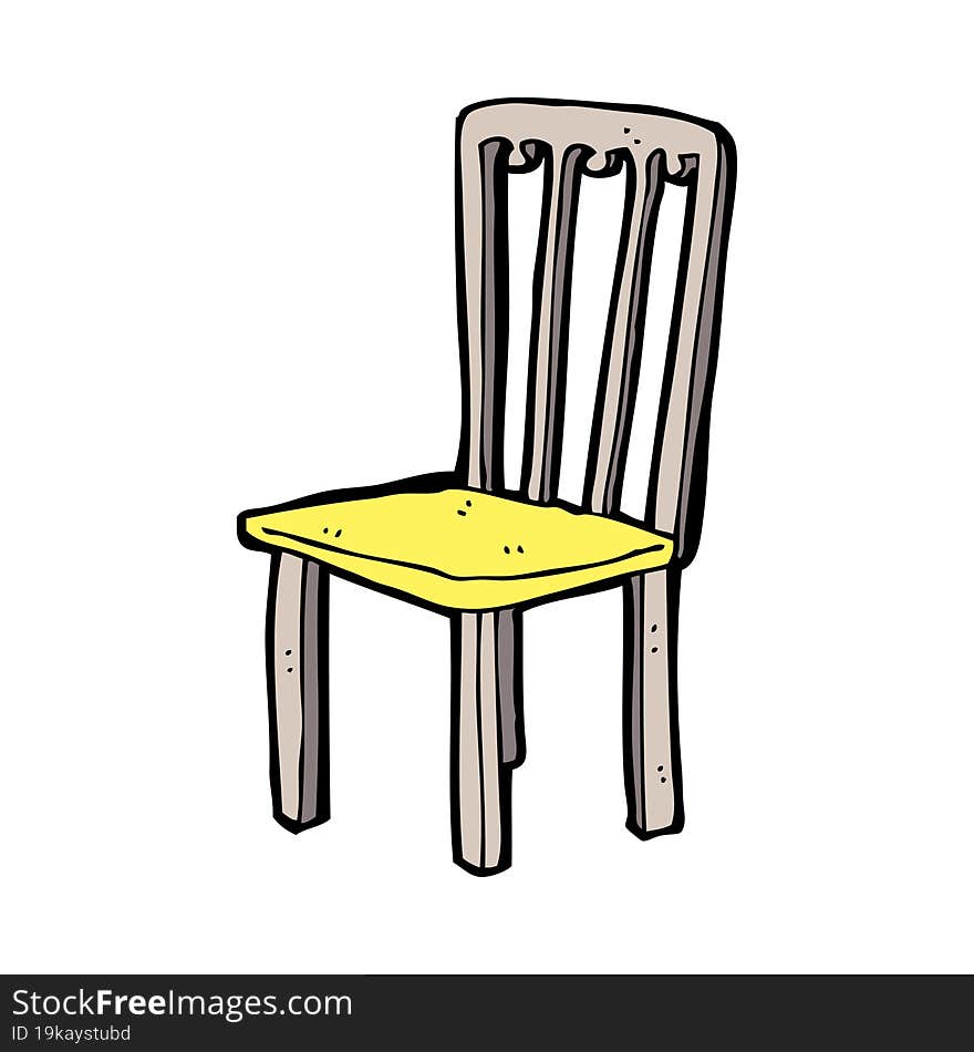 Cartoon Old Chair