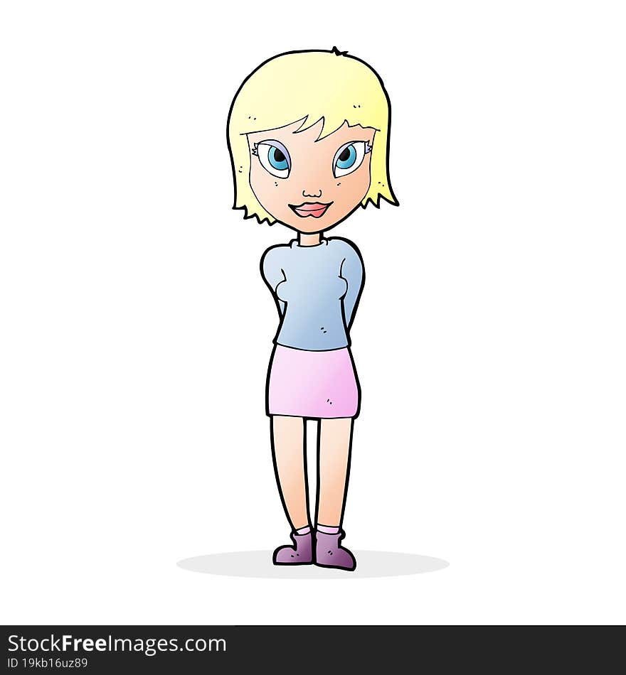 cartoon pretty girl