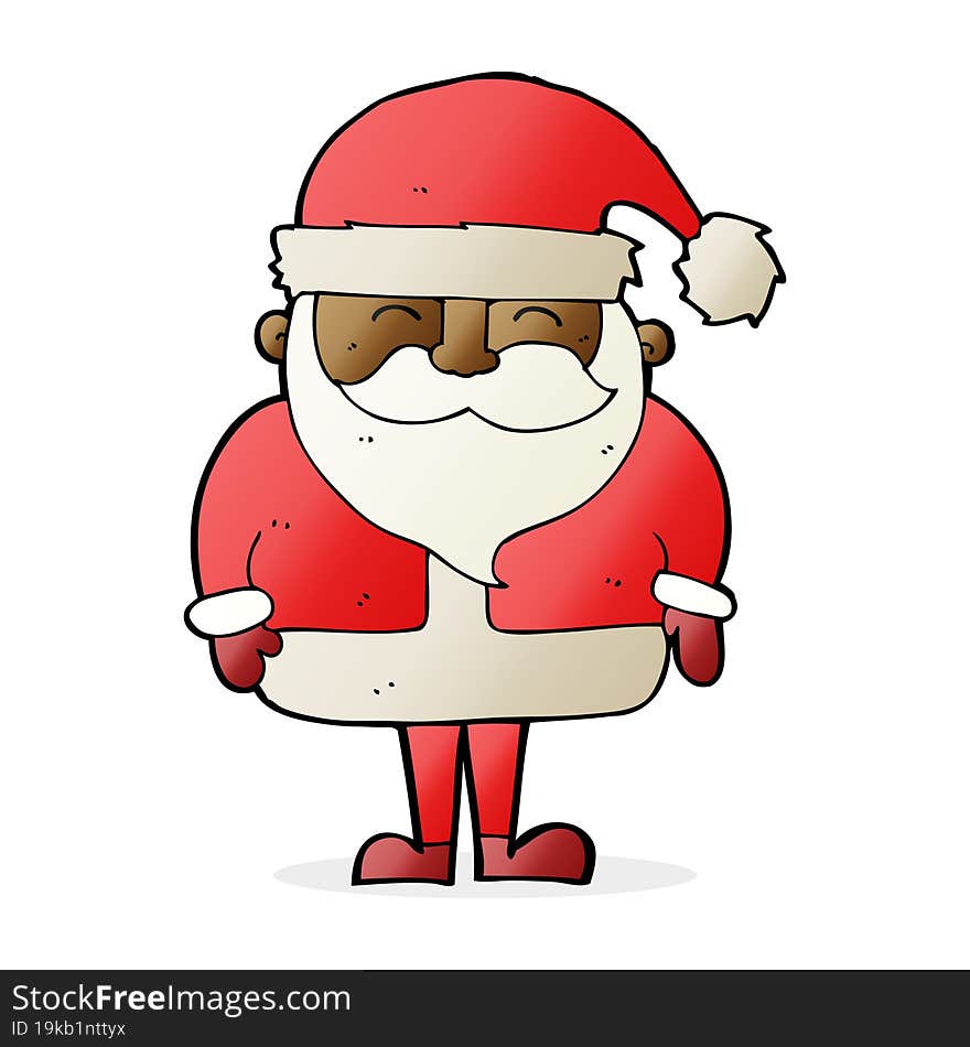 cartoon santa claus