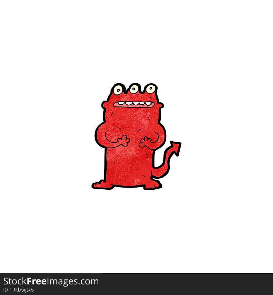 funny cartoon monster