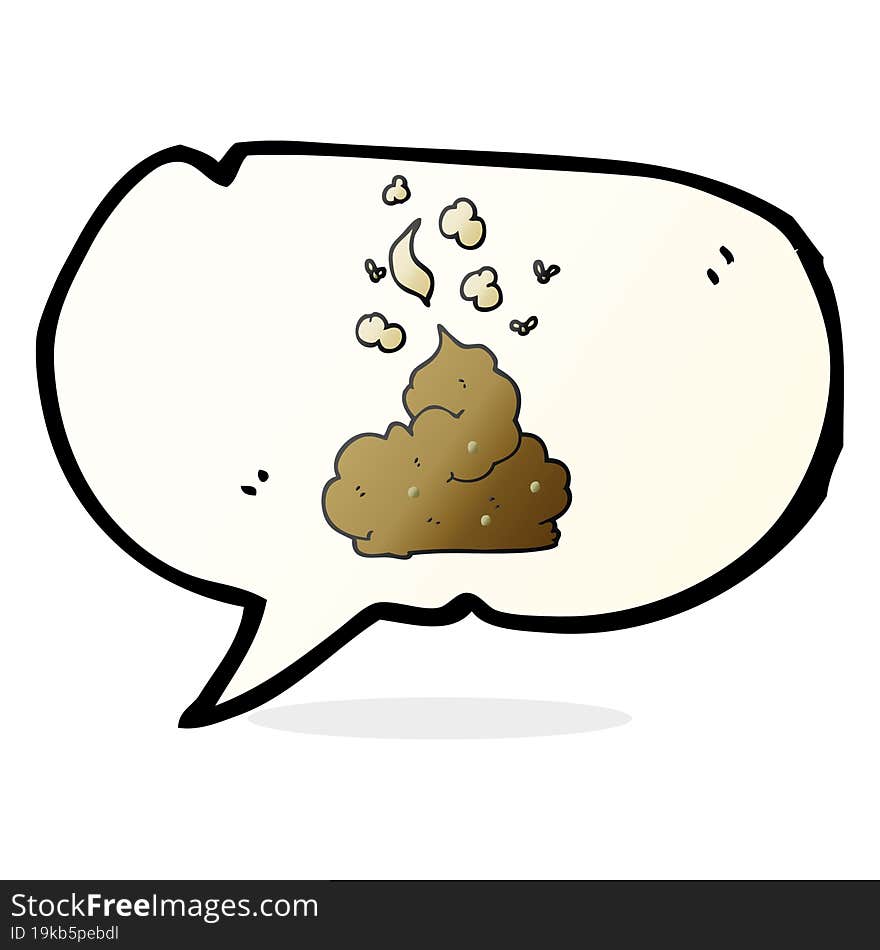 speech bubble cartoon gross poop