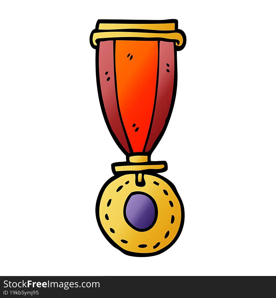 Cartoon Doodle Medal