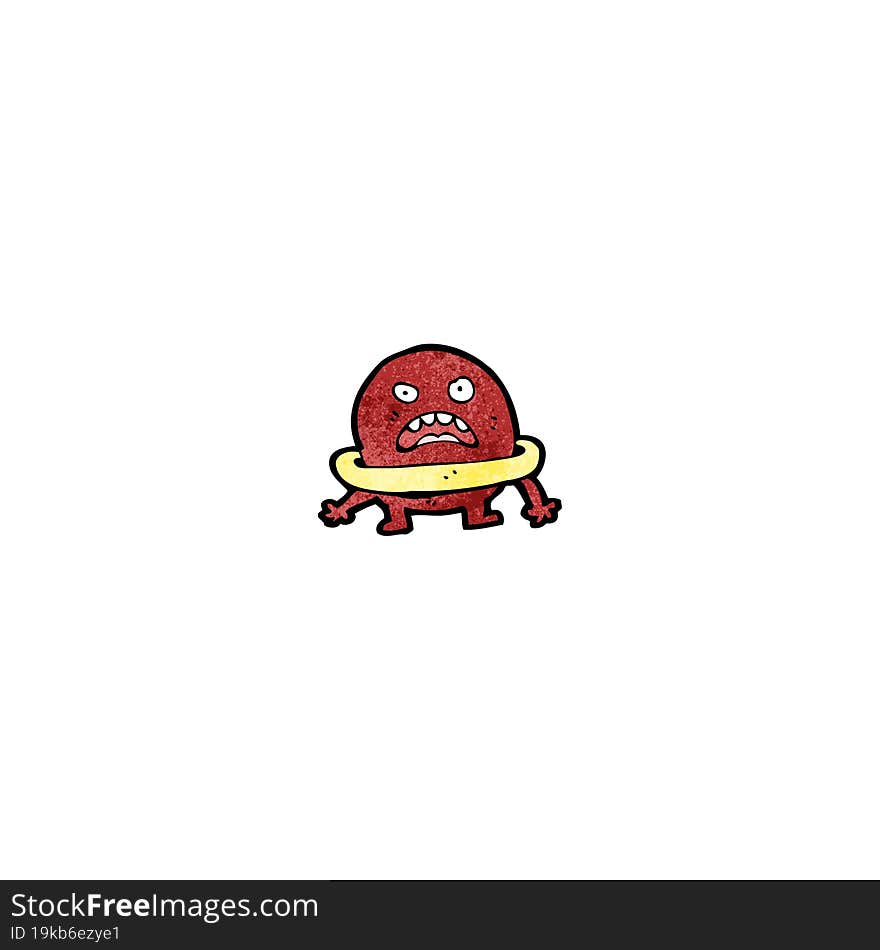 cartoon angry planet