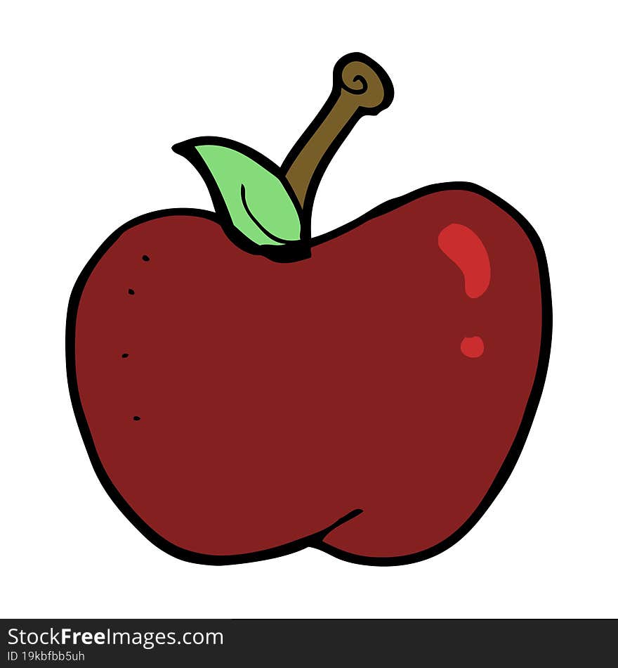 cartoon apple