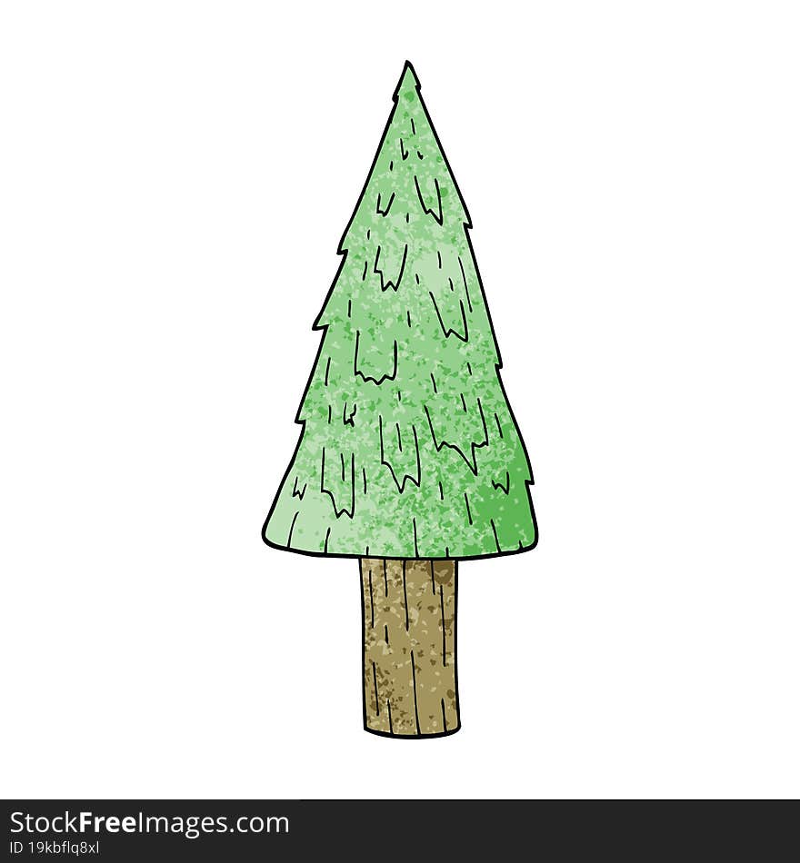 Cartoon Doodle Christmas Tree