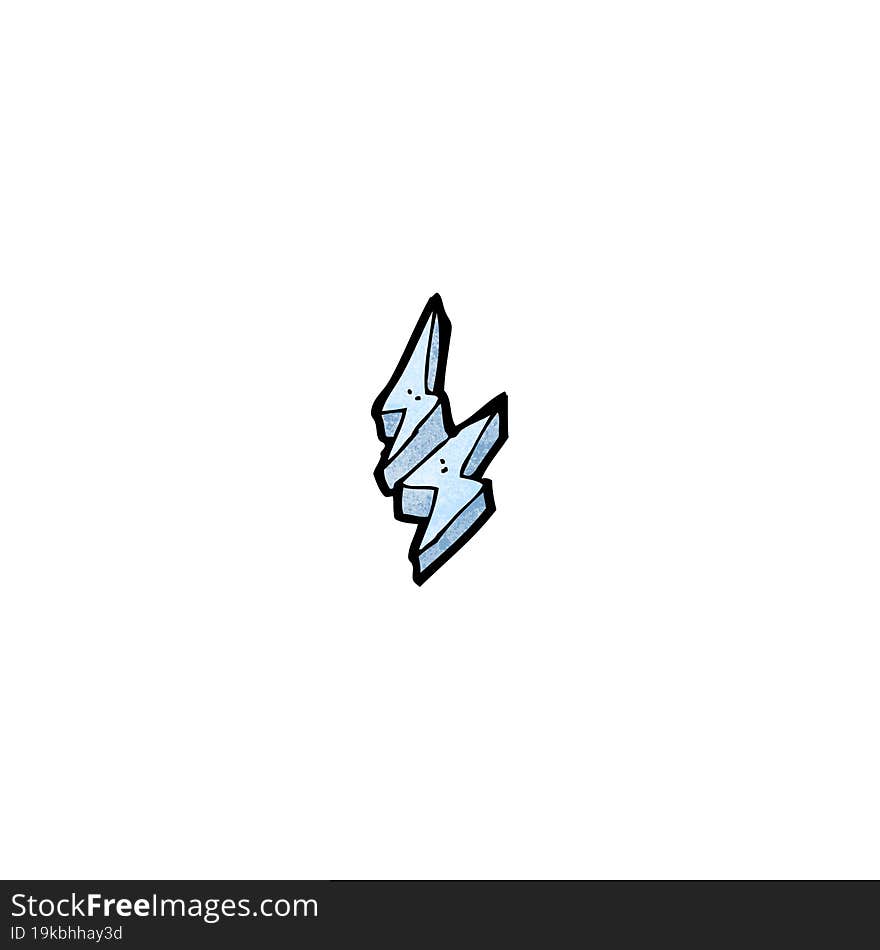 lightning bolts cartoon element