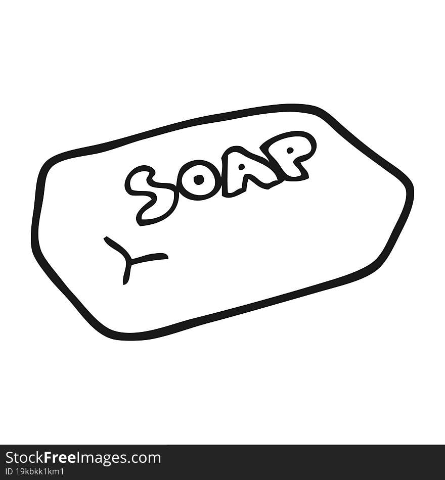 Black And White Cartoon Soap