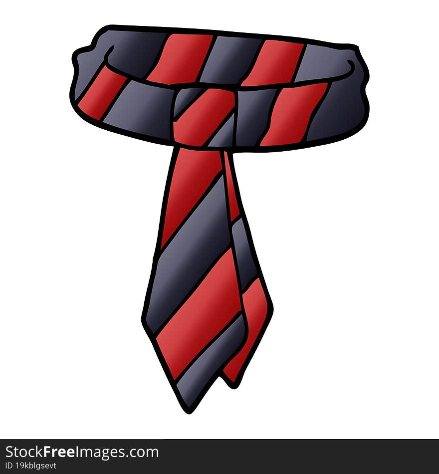 cartoon doodle office tie