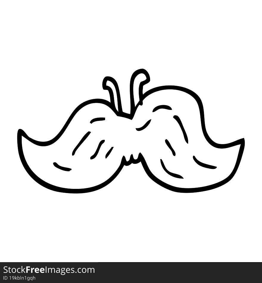 Line Drawing Cartoon Mustache