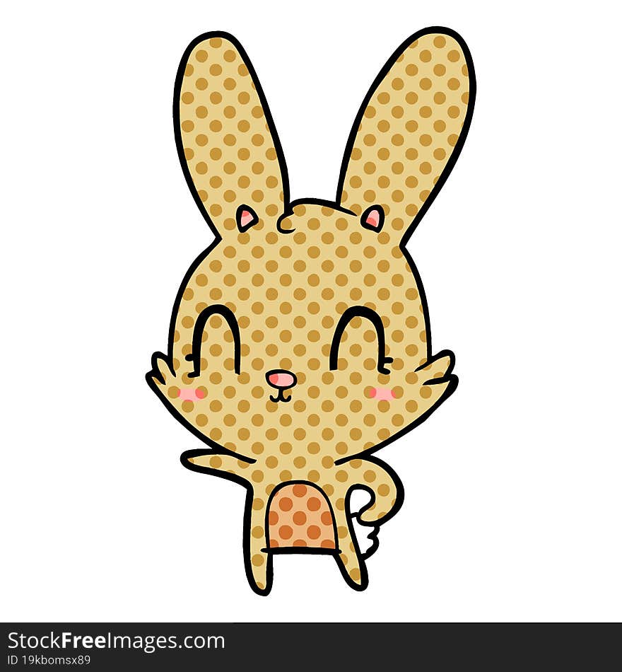 cute cartoon rabbit. cute cartoon rabbit