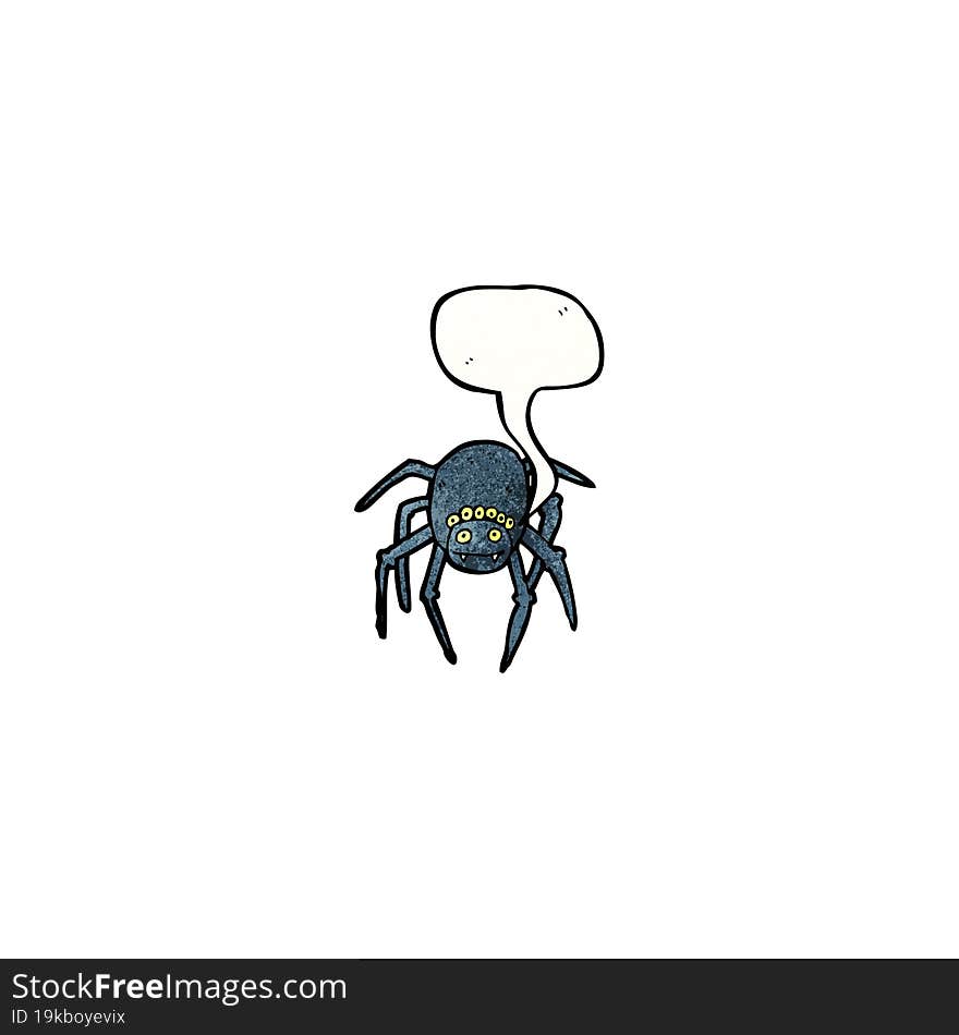 spooky spider cartoon