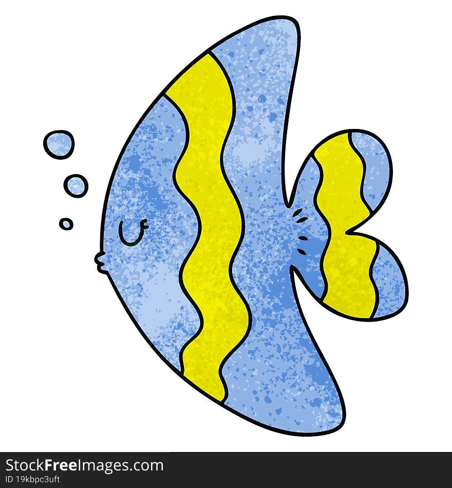 hand drawn quirky cartoon fish. hand drawn quirky cartoon fish