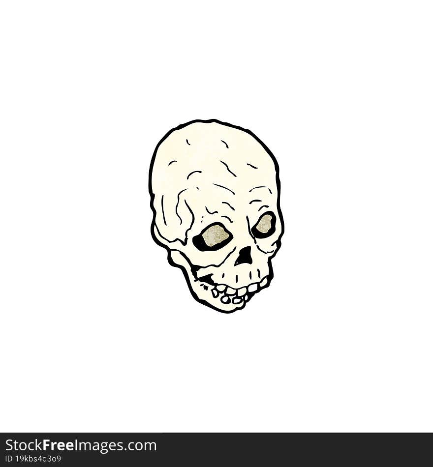 cartoon skull