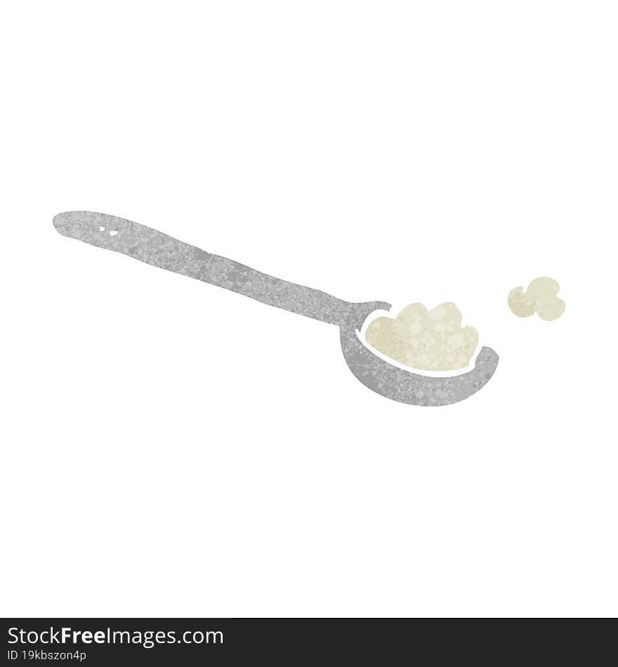 Retro Cartoon Teaspoon Of Salt