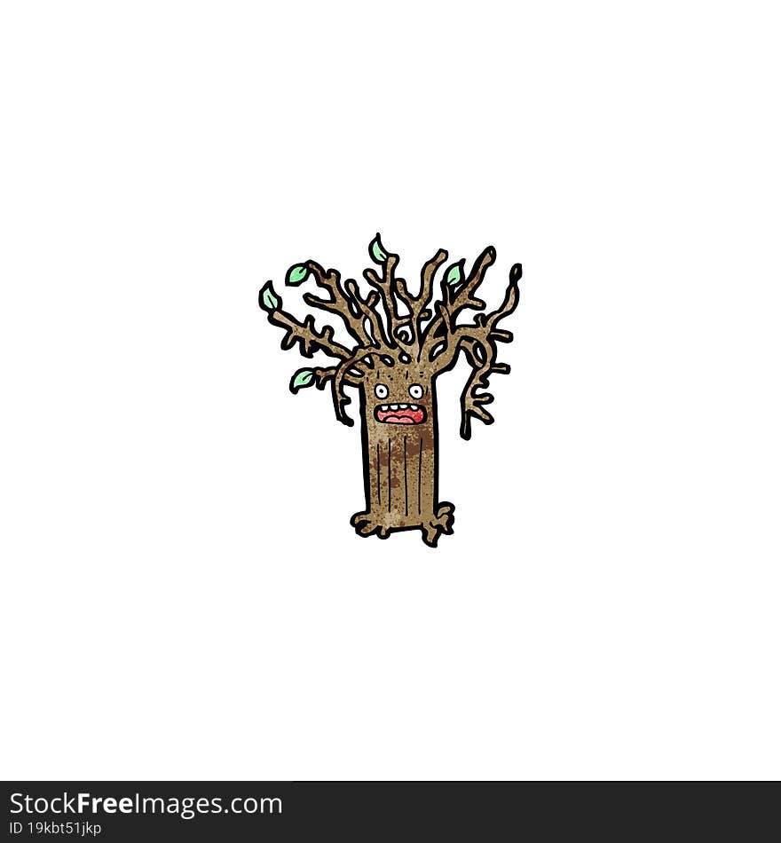 Tree Cartoon Character