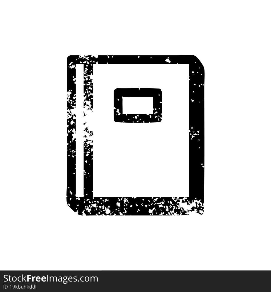 educational book distressed icon