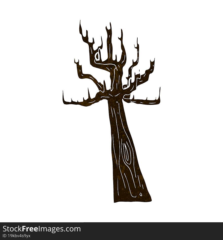 old bare tree cartoon