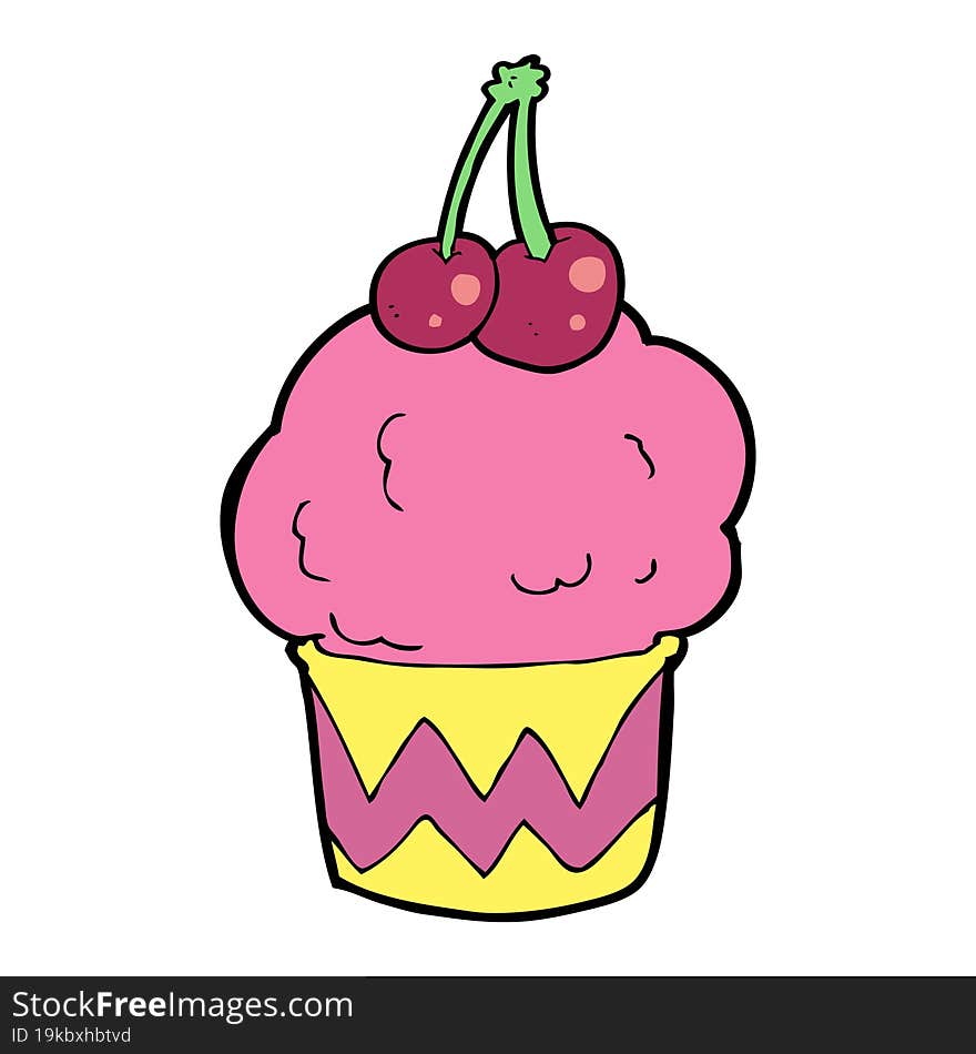 cartoon cupcake