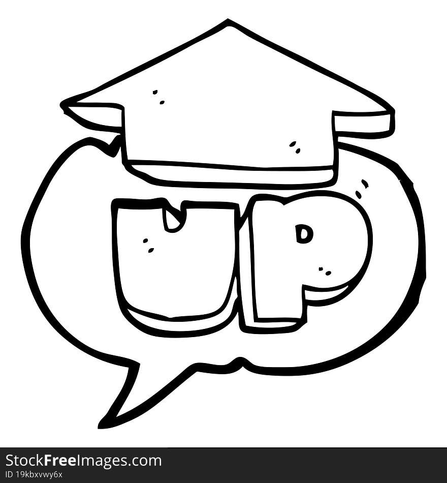 speech bubble cartoon up symbol