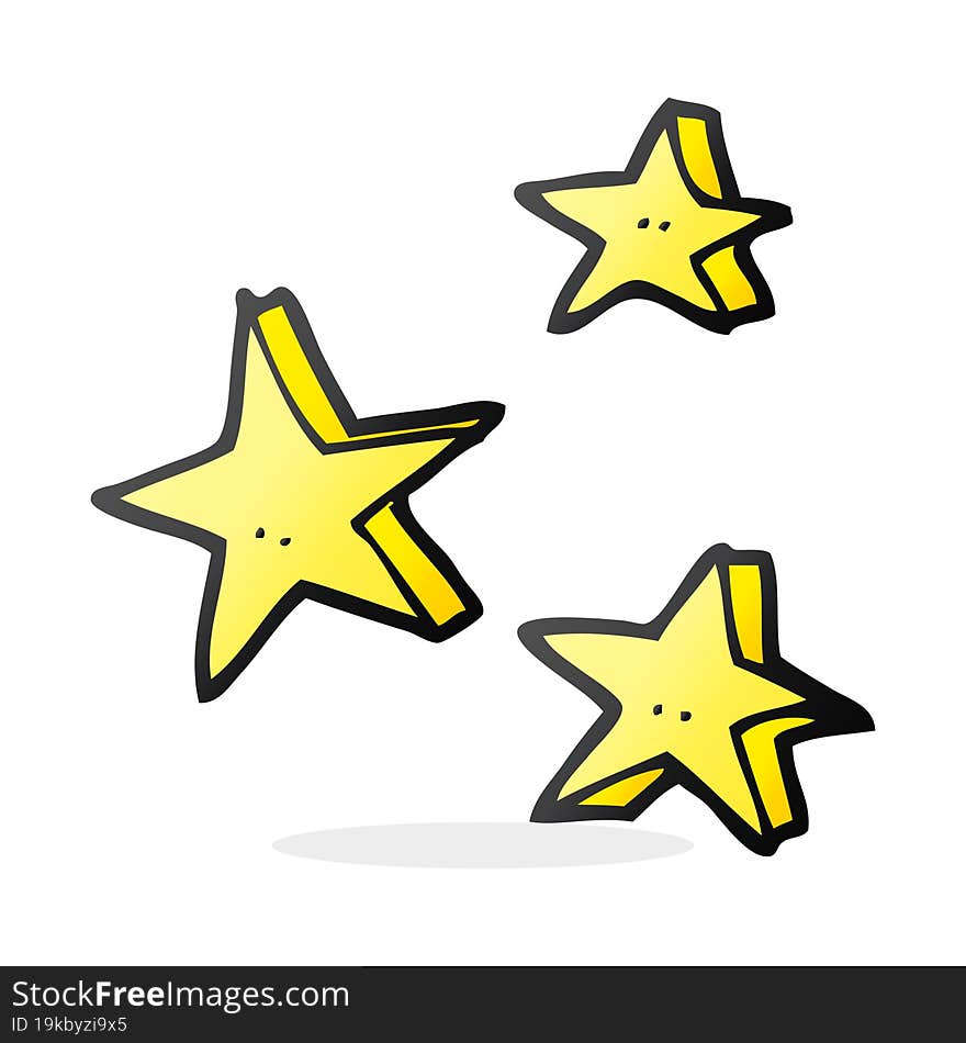 cartoon decorative doodle stars