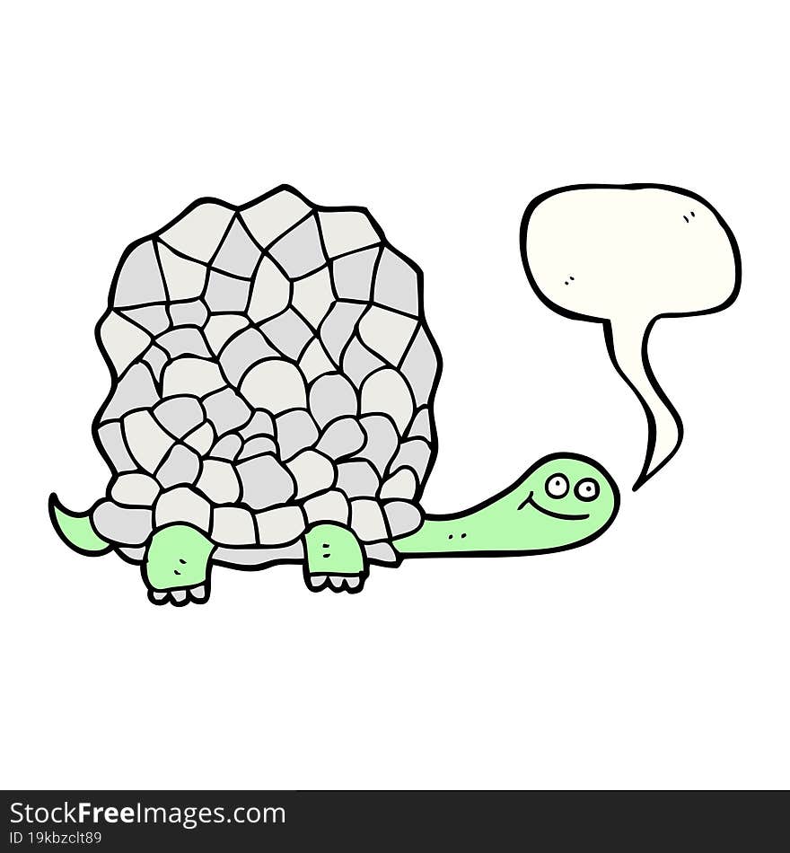 speech bubble cartoon tortoise