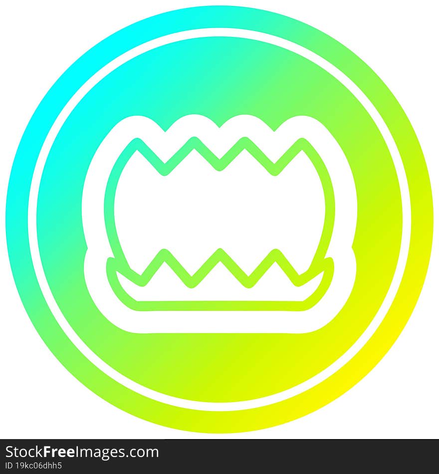 lotus flower circular icon with cool gradient finish. lotus flower circular icon with cool gradient finish