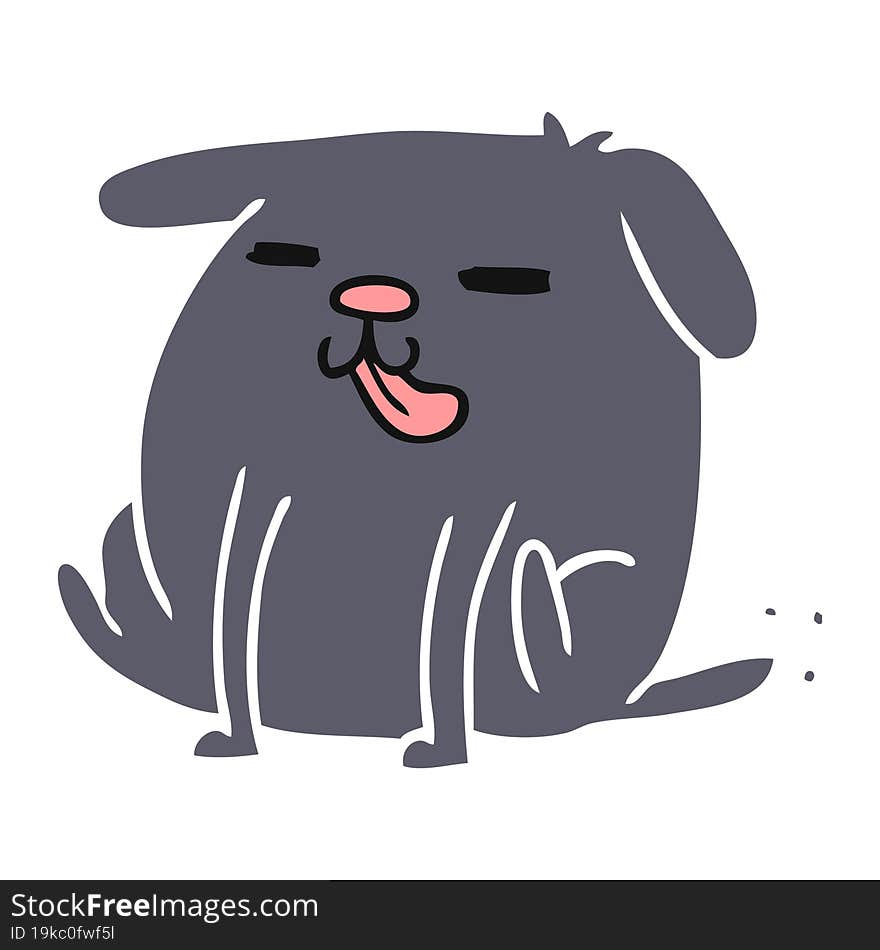 Cartoon Kawaii Of A Cute Dog