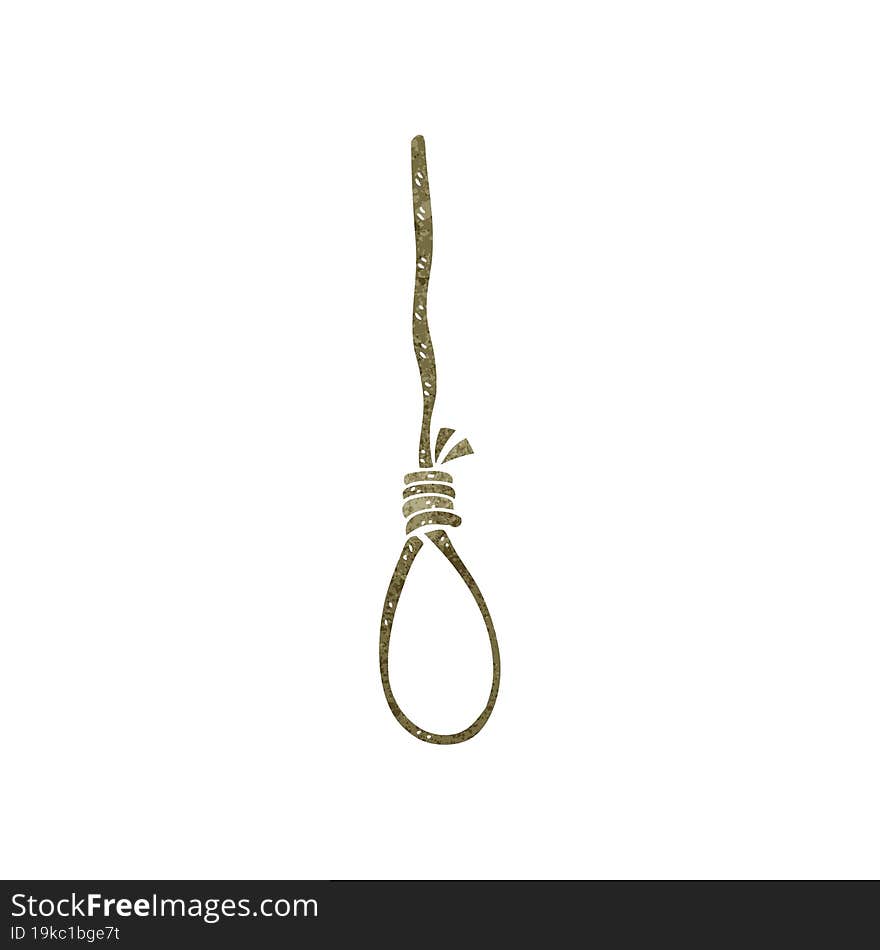 retro cartoon hangman s noose