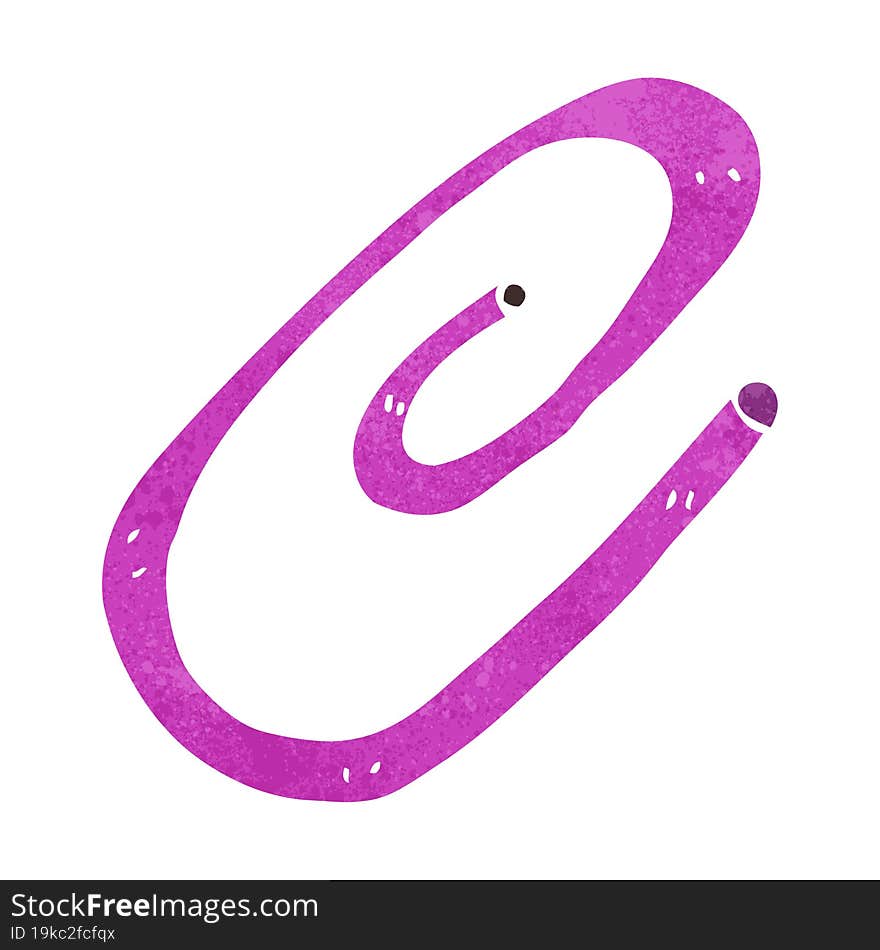 cartoon paperclip