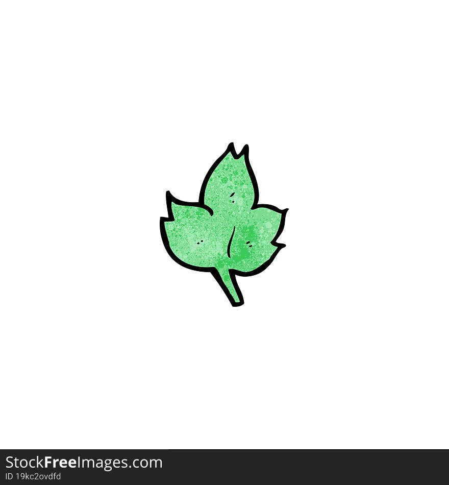 cartoon leaf symbol